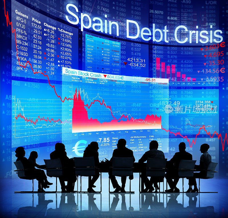 商人剪影与西班牙债务危机