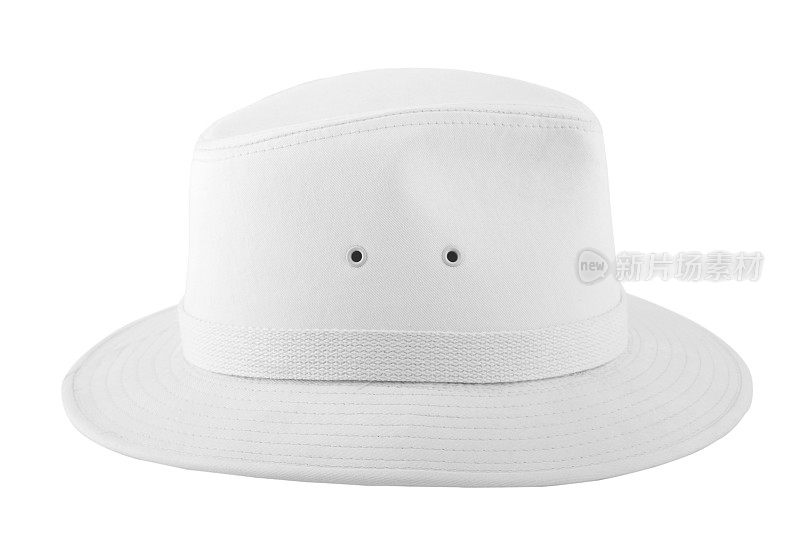 狩猎用的白色时尚帽子
