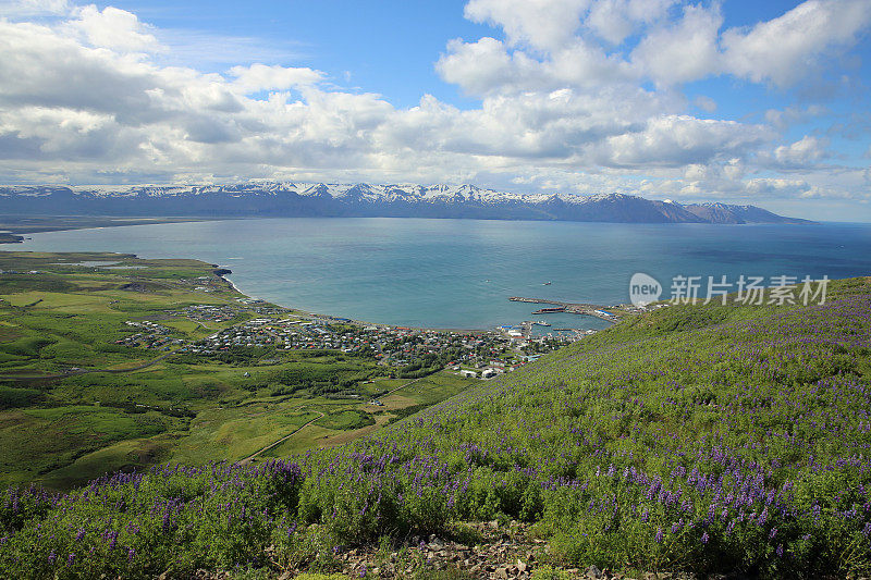 胡沙维克和冰岛北部海岸线
