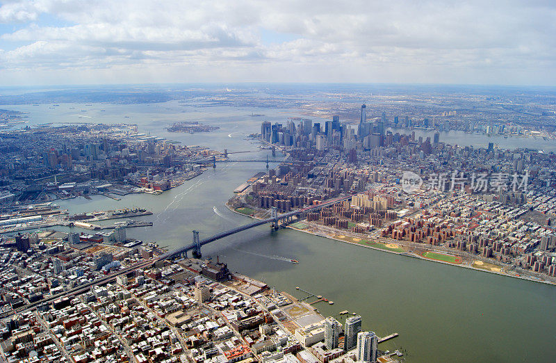 曼哈顿和布鲁克林航拍照片
