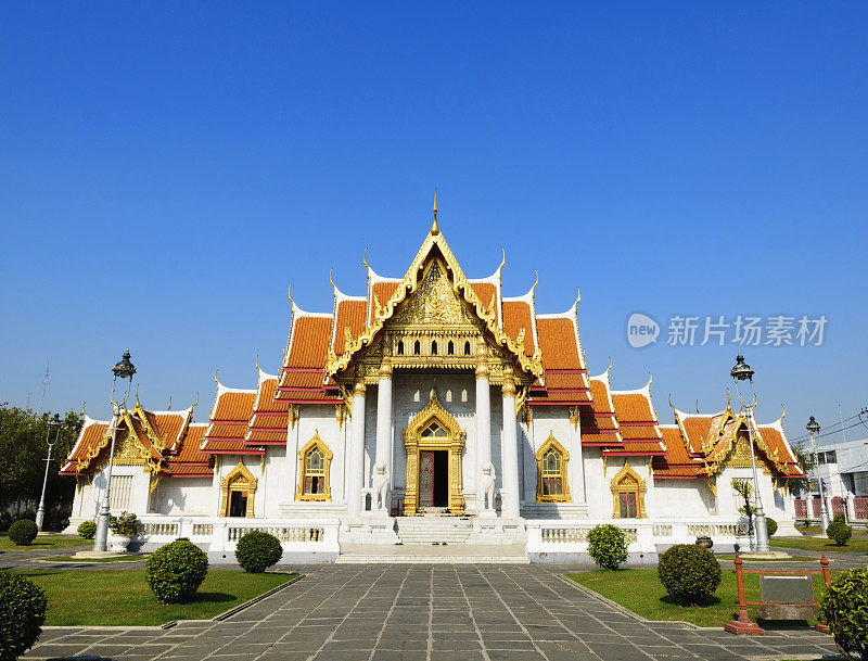 泰国曼谷的本查玛博菲特寺