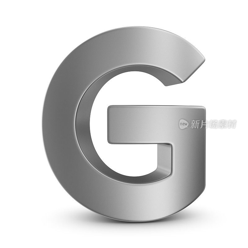 金属字母G