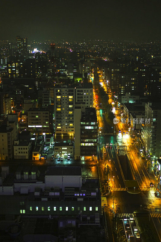 北海道札幌公园夜景