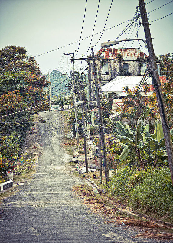 加勒比小镇的街道