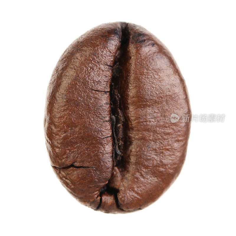 咖啡豆孤立在白色背景上