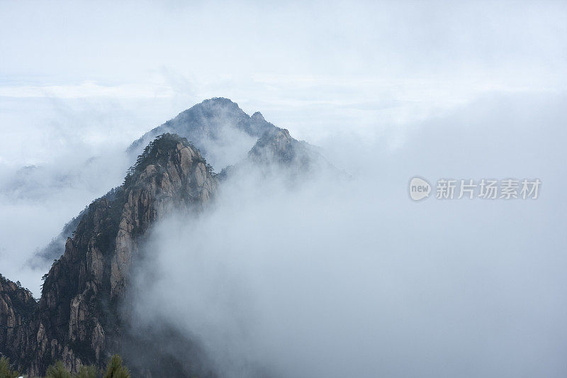 中国黄山冬季