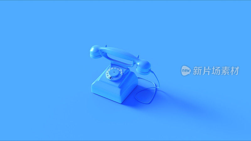 蓝色的电话