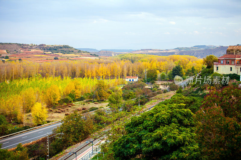 里奥哈哈附近的风景。西班牙