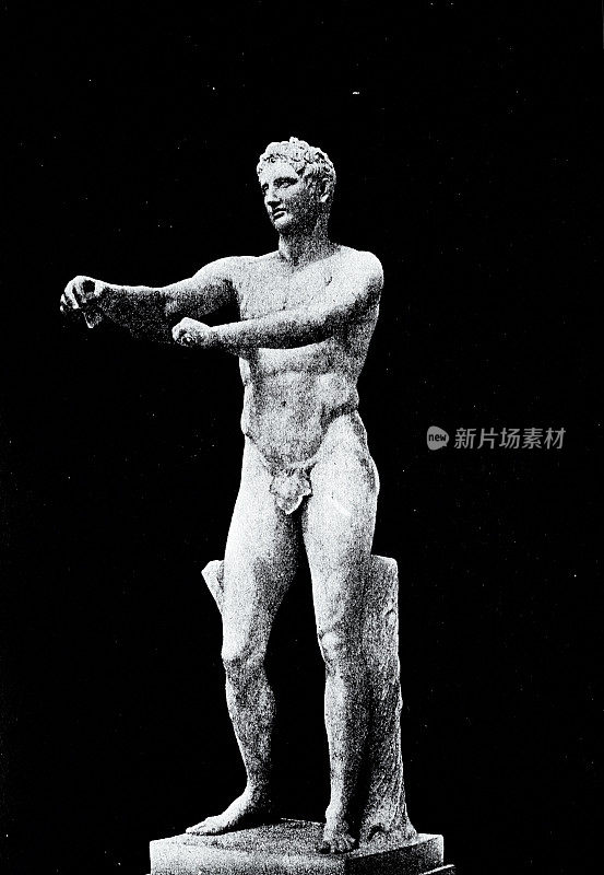 古典希腊，男性雕像，Apoxyomenos