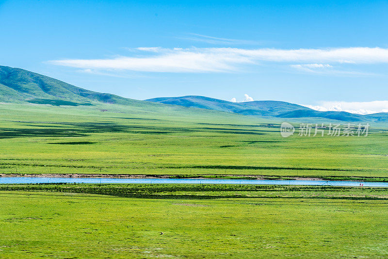 那曲羌塘高原牧场风光，中国西藏