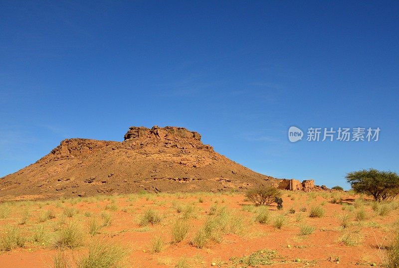 苏丹北部纳卡州纳卡山和500号寺庙-联合国教科文组织世界遗产地(梅罗伊岛)