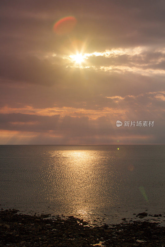 海上日落