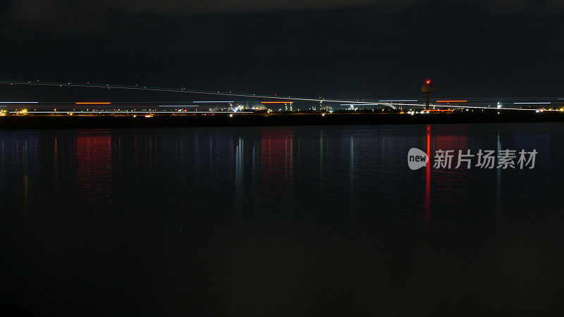 悉尼机场与植物港之夜