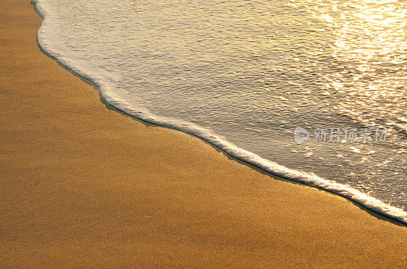 特写海滩和沙子背景