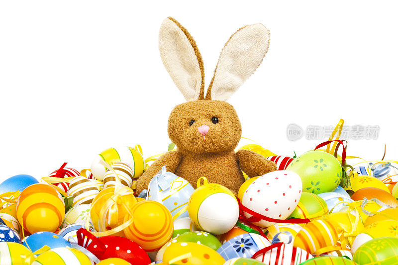 复活节彩蛋的兔子