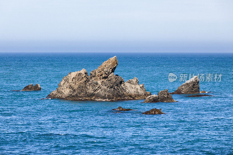 新西兰南岛的太平洋海岸