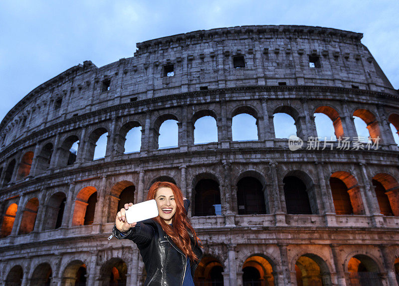 科洛舍姆附近的自拍