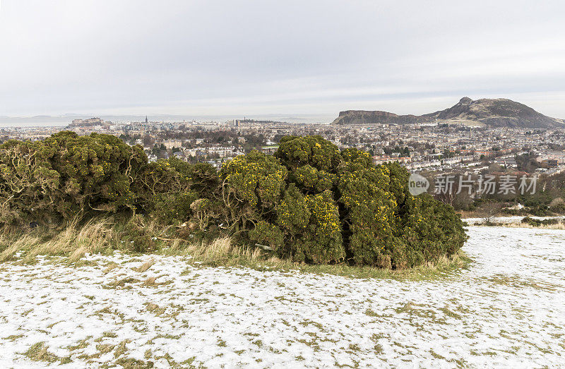 爱丁堡冬天全景