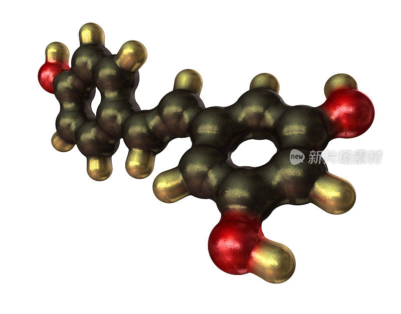 白藜芦醇的分子