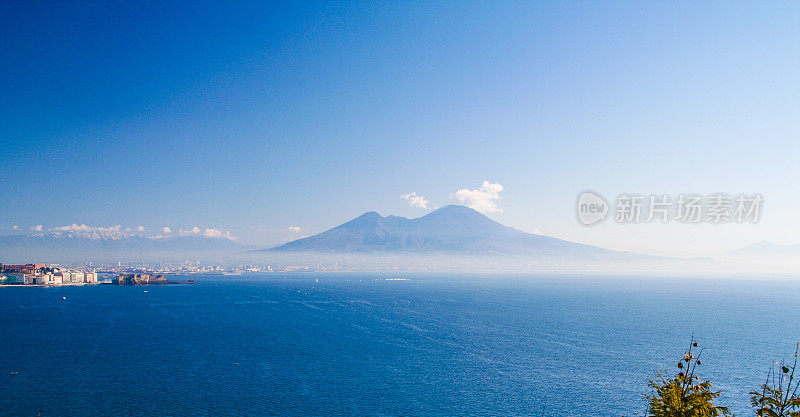 那不勒斯，从波西利波看维苏威火山