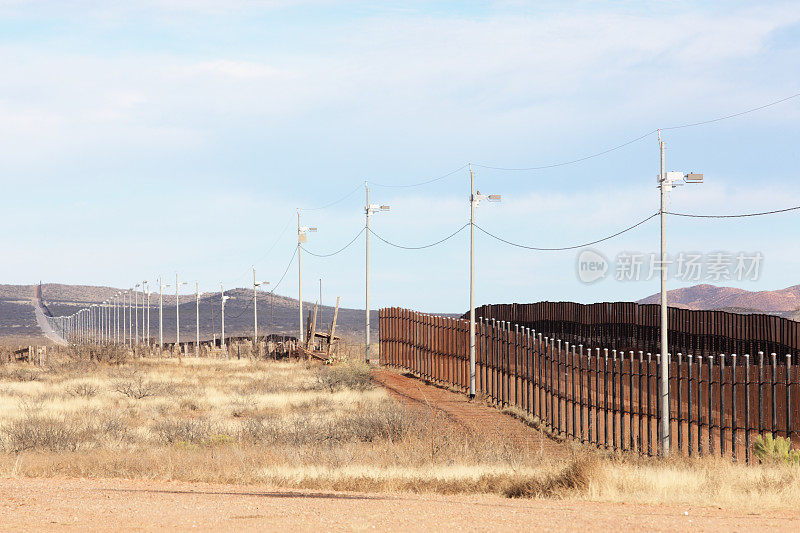 美国墨西哥边境围栏移民障碍