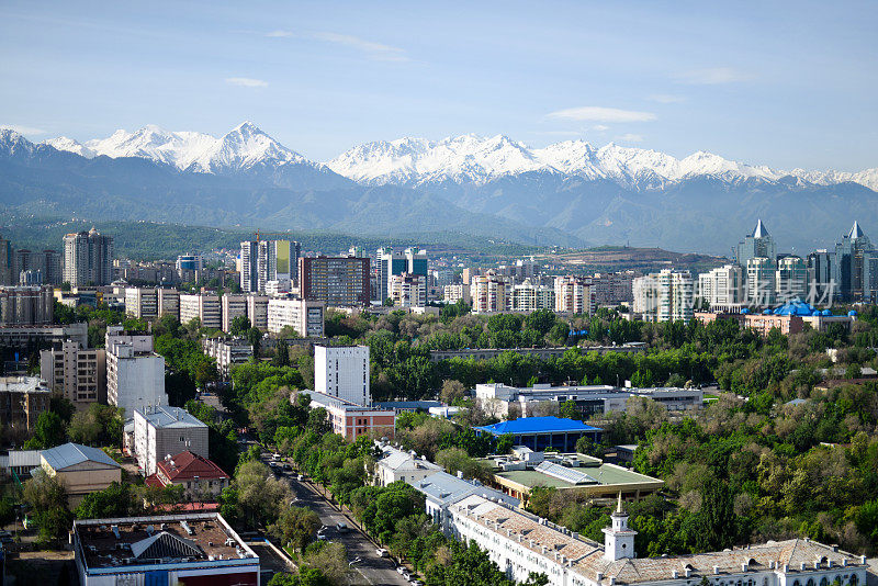 阿拉木图城市全景