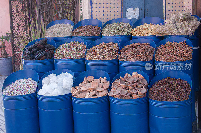 马拉喀什的香料市场