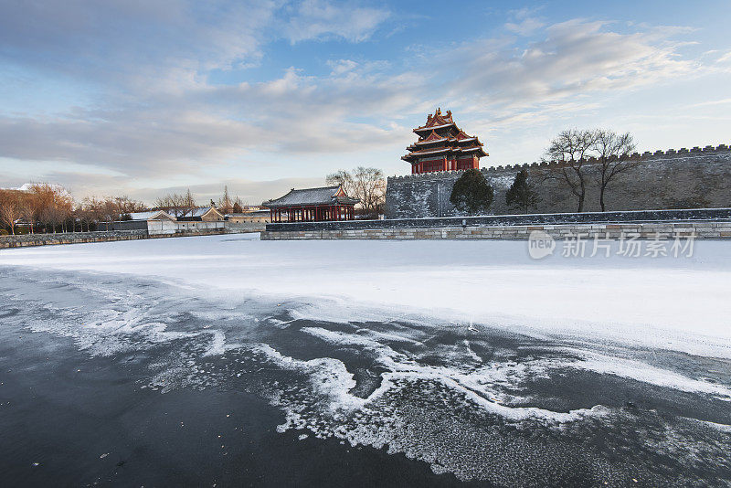 雪中的紫禁城——中国北京