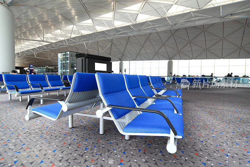 机场那排蓝色的椅子