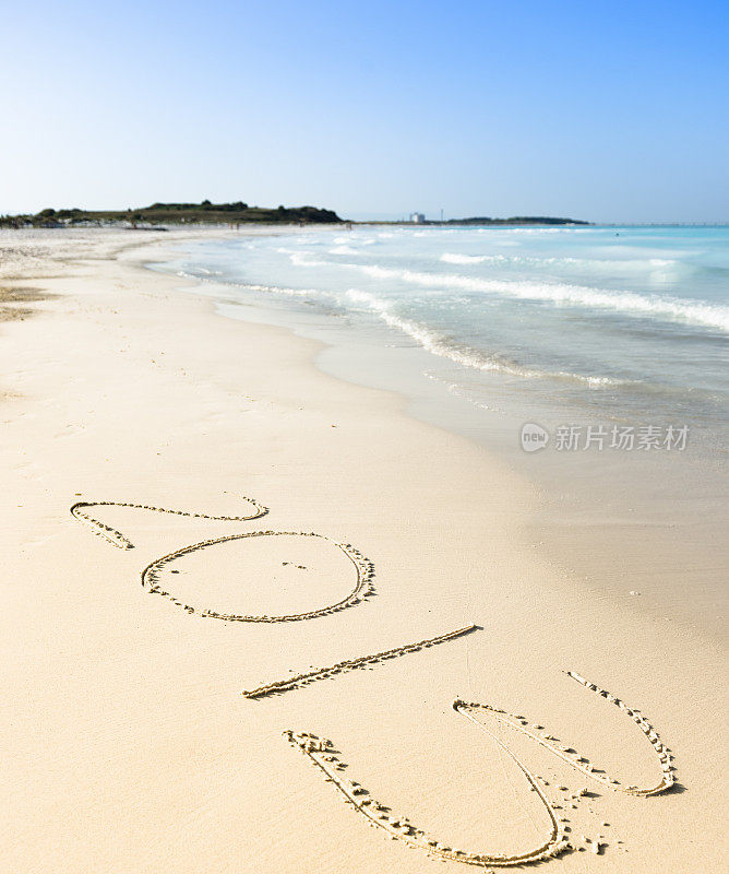 2013年在沙滩上过新年