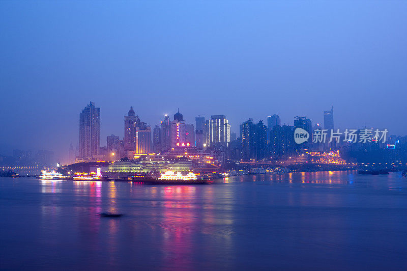 中国,重庆,两江汇流,朝天门码头