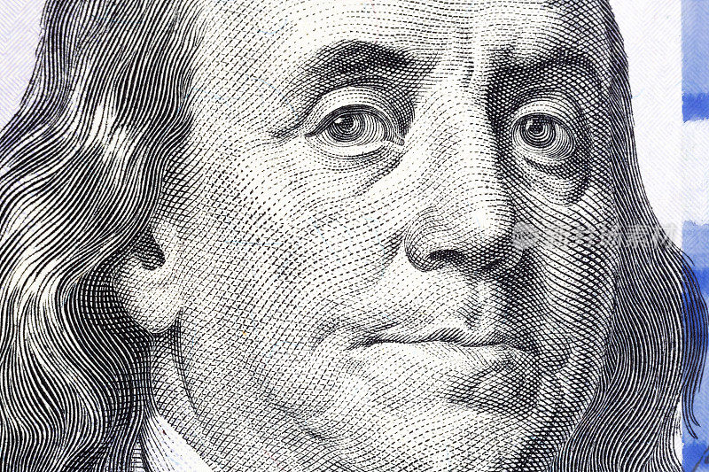 一百美元。本杰明·富兰克林肖像。美元,美国