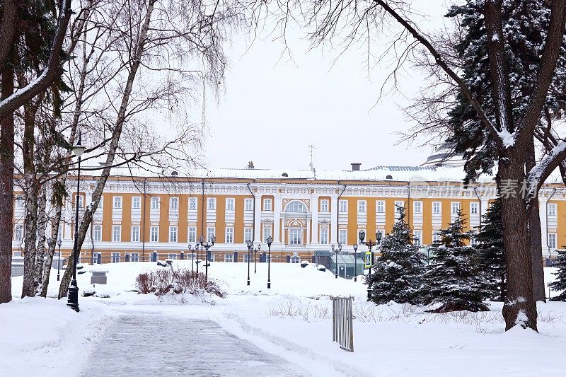 俄罗斯克里姆林宫莫斯科参议院大楼。