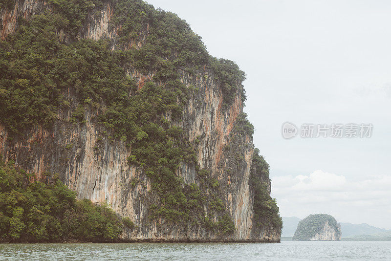 崎岖的喀斯特山区热带香港群岛泰国