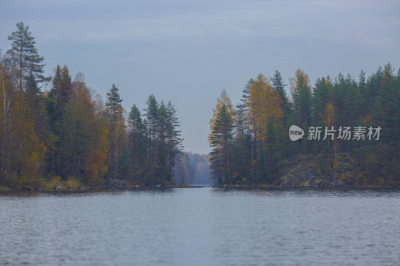 芬兰风景与湖泊