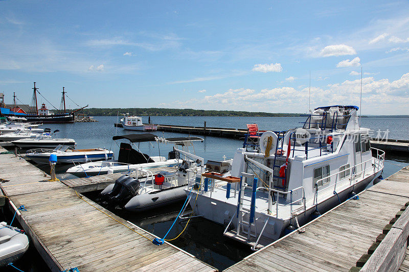 加拿大新斯科舍省皮图码头的船只