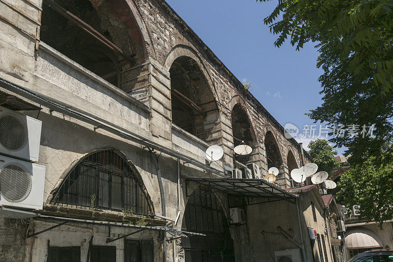 在土耳其伊斯坦布尔市中心的古老的奥斯曼客栈kervansarai汗