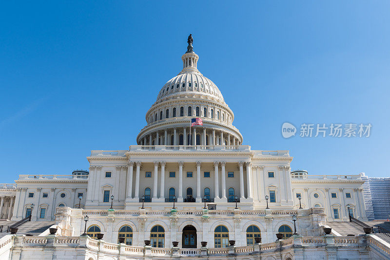 华盛顿特区美国国会大厦西立面