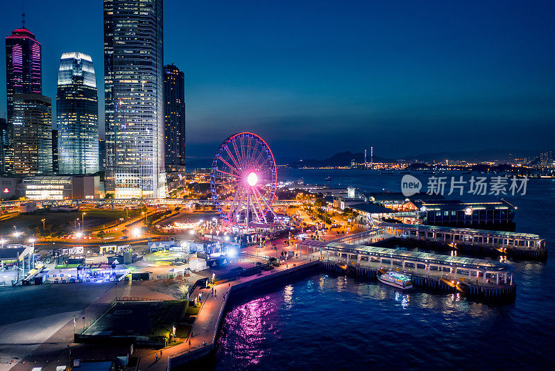 香港的夜景