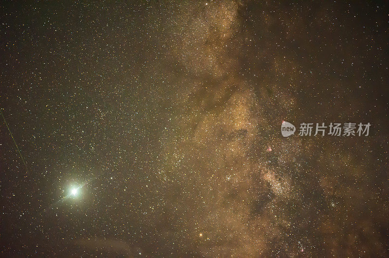 夜景银河背景