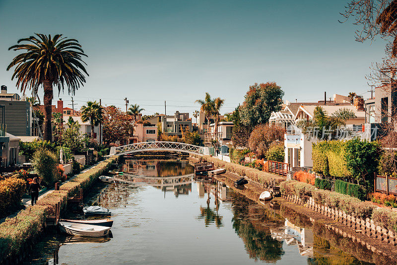 洛杉矶的威尼斯运河