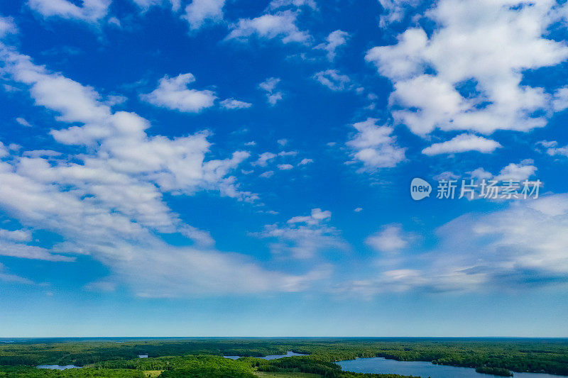 鸟瞰图托伦斯湾和马斯科卡湖，安大略省，加拿大