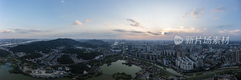 全景天际线长沙中国航空照片