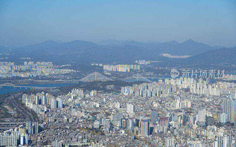 韩国的首尔和汉江