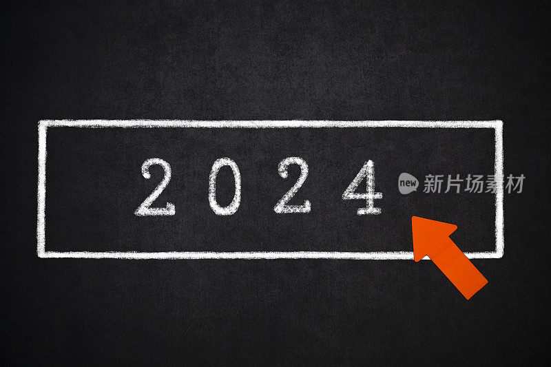 按下按钮，2024”