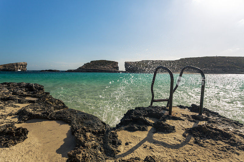 蓝色泻湖，Comino，马耳他