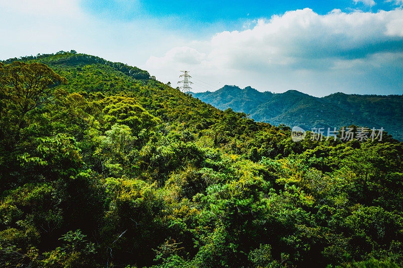 香港元朗山的无人机照片