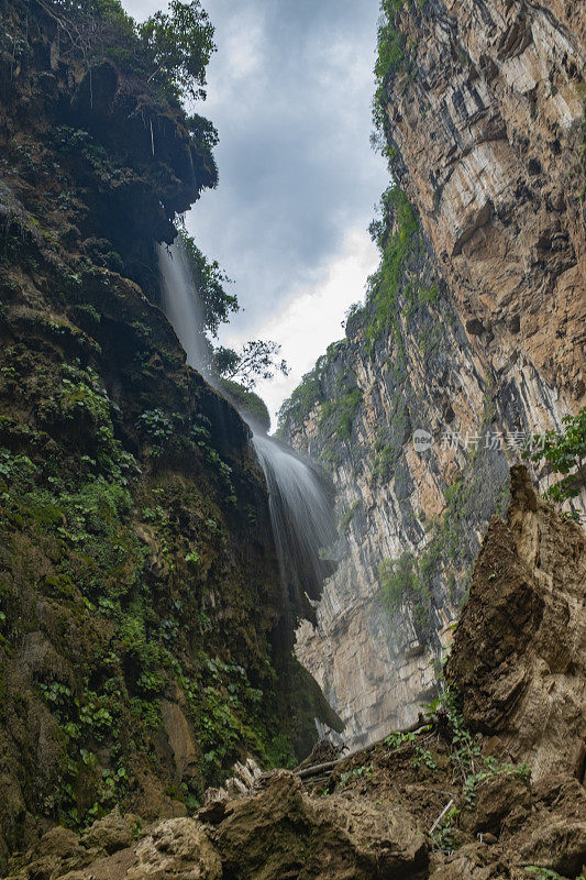 峡谷和瀑布在恰帕斯，墨西哥