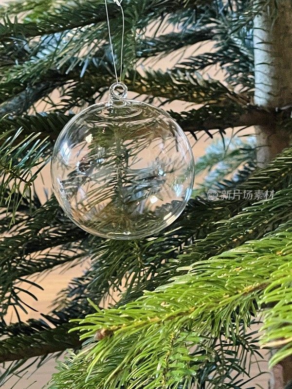 透明玻璃圣诞树球
