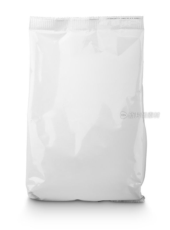 白色空白零食袋包装
